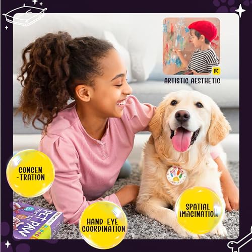 JOLLYJINKS Paw Print Kit for Dogs and Cat (Makes 4), Dog Clay Paw Print Impression Kit Keepsake for Pet with Customization Tool and Display Stands as Ornament JOLLYJINKS Paw Print Kit for Dogs and Cat (Makes 4), Dog Clay Paw Print Impression Kit Keepsake for Pet with Customization Tool and Display Stands as Ornament