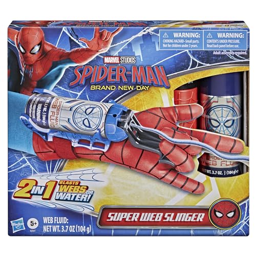 SPIDER-MAN Marvel Brand New Day Super Web Slinger, 2-in-1 Role Play Water or Web Blaster, Super Hero Toys & Costumes for Kids, Ages 5+ by Spider-Man - Image 2