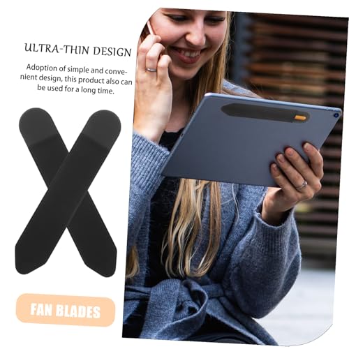 Image of 5Pcs Adhesive Stylus Pen Sleeve for Pencil Stretchy Spandex Protective Cover Ultra-Thin Design with Strong Adhesive for Tablet and Stylus Protection
