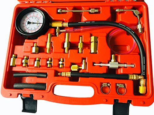 MengYoo 0-140 PSI Fuel Injection Pump Pressure Tester Gauge injection Kit for Trucks,Cars,ATVs
