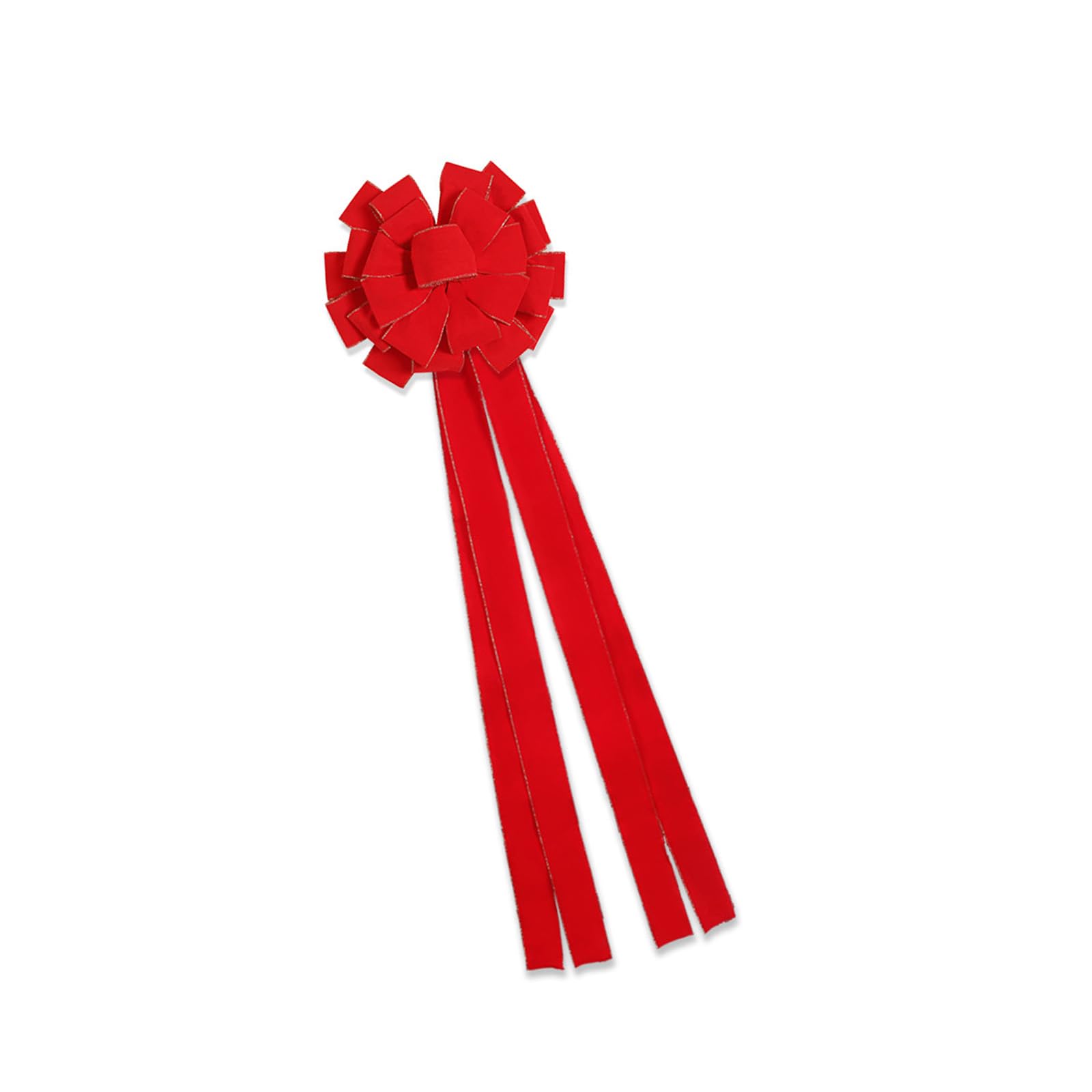 Kalttoy 50Inch High Large Velvety Fabric Bowknot Christmas Bowknot Decoration for Christmas Tree Mantels Wedding Holiday Party Velvety Fabric Ornament