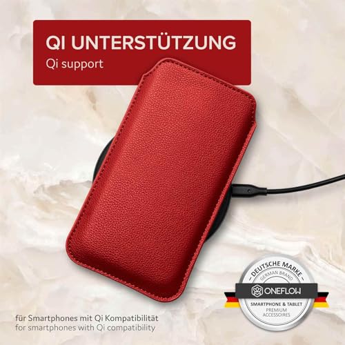 Étui Google Pixel 8 Pro housse fine protection microfibre rouge ONEFLOW