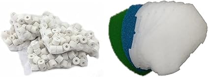 Eaacaa Pond Filter Maintenance Kit - Foam & Polymer Wool Filter Pads For Inpond 5-in-1 300 Gallon Model (Medium/Fit 300)