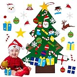 🎄Materiales de alta calidad: Arbol de Fieltro Navidad está hecho de tela de fieltro de alta calidad, 4 mm de grosor, inodoro, no tóxico e inofensivo, seguro de usar, fácil de enrollar y almacenar; hay botones de velcro de doble cara en el superficie del árbol de Navidad y la parte posterior de la decoración Las piezas se pueden unir rápidamente al árbol de fieltro, fáciles de desmontar y se pueden reutilizar todos los años para proteger el medio ambiente.
