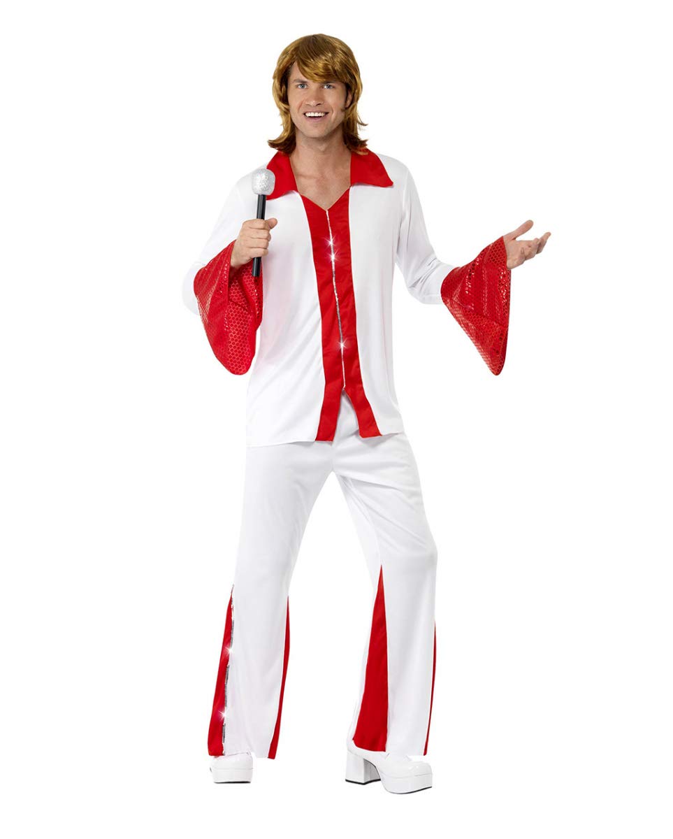 Horror-Shop Costume da Uomo Super Trooper degli Anni '70 L
