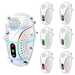 HUGENT 2026 Upgrade Ultrasonic Pest Repeller, 3 Mode Electronic Mouse Repellent Plug in, Dual Frequency Pest Control for Spider, Rat, Rodent & Insect, Chemical-Free, Safe Indoor Use, 6 Pack