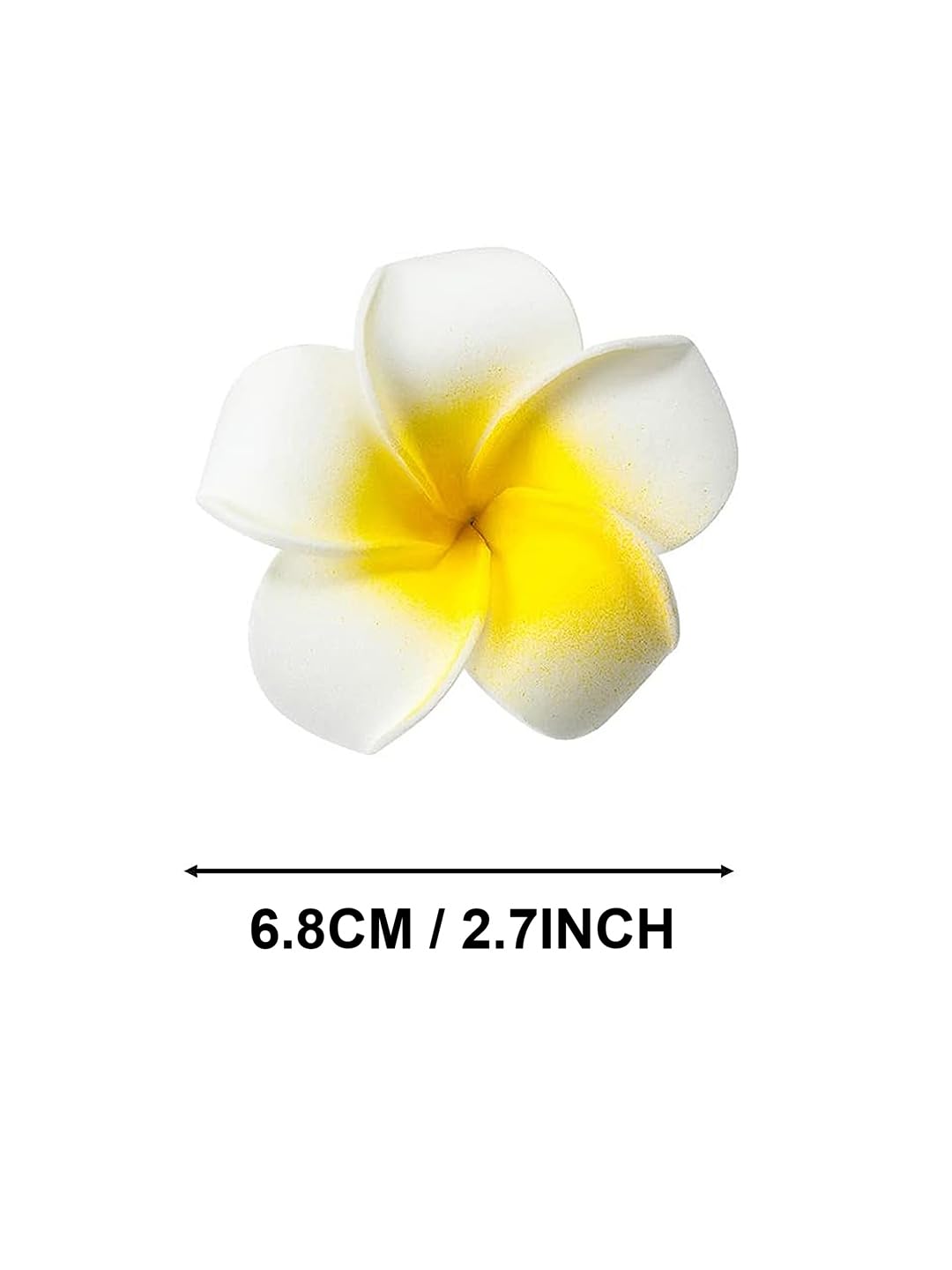 TIED RIBBONS 30 Pcs Artificial Flower for Pooja Room Decoration Foam Plumeria Hawaii Flowers Frangipani Beach Floating Flower for Home Pooja Room Office Necklace Garland DIY Craft Wedding Gift Items 2
