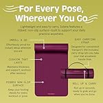 Retrospec Solana Yoga Mat 1" Thick w/Nylon Strap for Men & Women - Non Slip Exercise Mat for Home Yoga, Pilates, Stretching, Floor & Fitness Workouts - Image 5