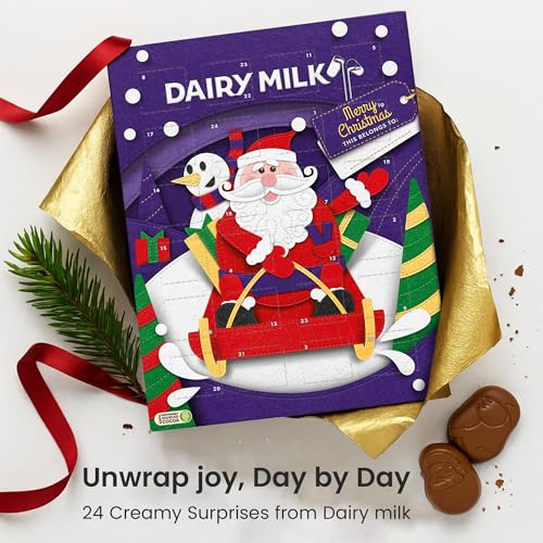ANGIX 90g Dairy Milk Chocolate Advent Calendar 2025 Luxurious Advent Calendars for a Sweet Countdown - Perfect 24 Finest Milk Chocolate Advent Calendar Gift for the Festive Season (1) - Image 4