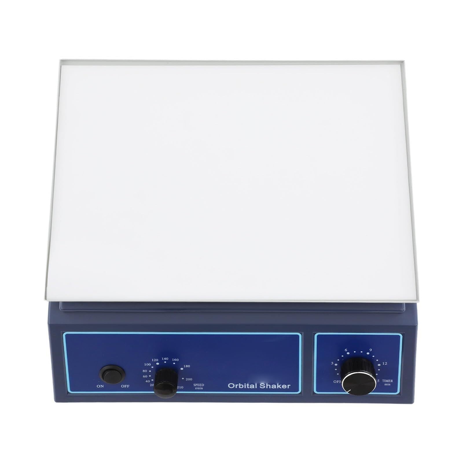 Agitador orbital de laboratorio, velocidad ajustable de 0 a 210 RPM, temporizador de 1 a 15 minutos, capacidad de 1 kg, ideal para la escuela y la investigación científica