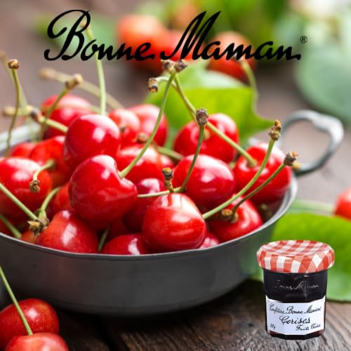 BONNE MAMAN - 20 Mini-confitures 30g assorties et 10 Pâtes à tartiner 25g | Confitures fraise, cerise, abricot, pêche et pâte à tartiner Nutellino - petit déjeuner buffet, hôtel, restauration, Airbnb
