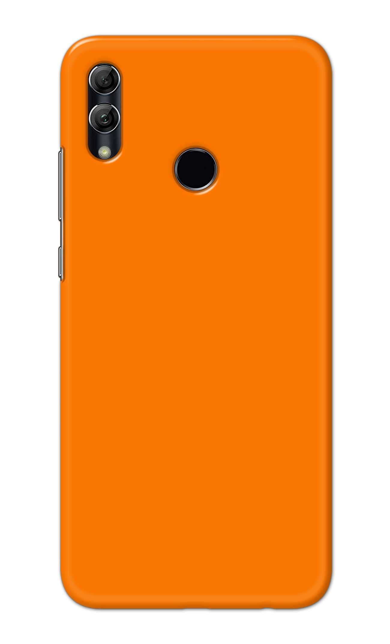 PRINTFIDAA Plain Orange Printed Designer Hard Case for Huawei P Smart (2019) / Honor 10 Lite, Pot-LX1 / POT-LX1AF Back Cover -(ZZ) VNS2229