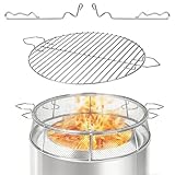 【Perfect Compatibility & Dual-Mode Functionality】This accessory kit is engineered for perfect compatibility with the Solo Stone Ranger 1.0 & 2.0 series and other 15-inch round fire pits. Simply use the spark screen to enjoy a smokeless ambiance witho...