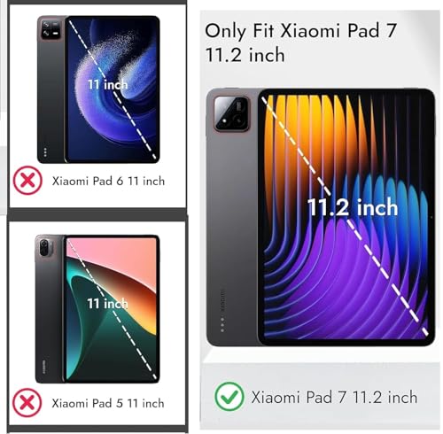 Image of Fastway Flip Cover for Xiaomi Mi Pad 7 11.2 inch Case /Pad 7 Pro Tablet Case Executive Leather Black