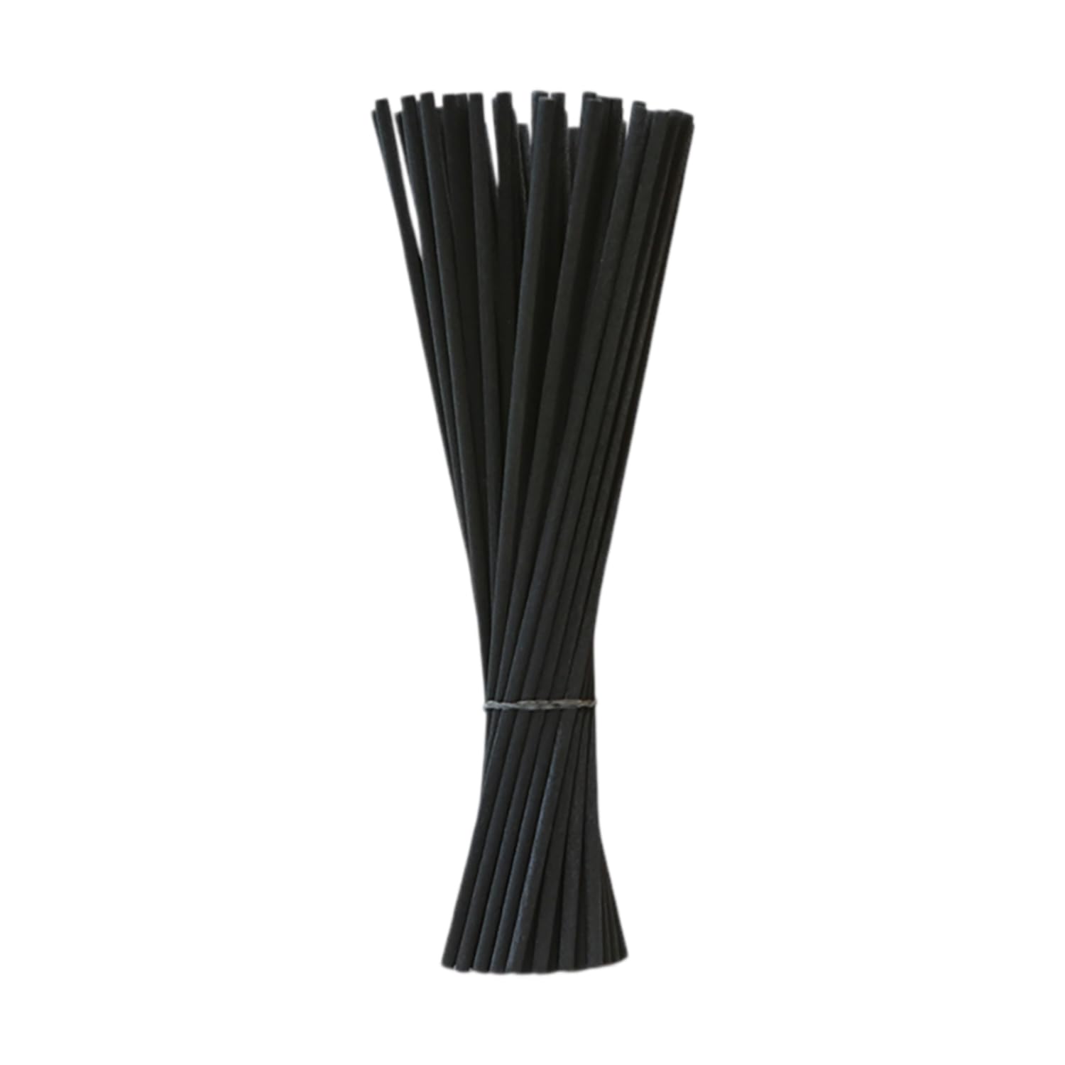 50 Piezas de Varillas Difusoras de Ratan para Ambientador， Varillas difusoras de lámina(Negro)