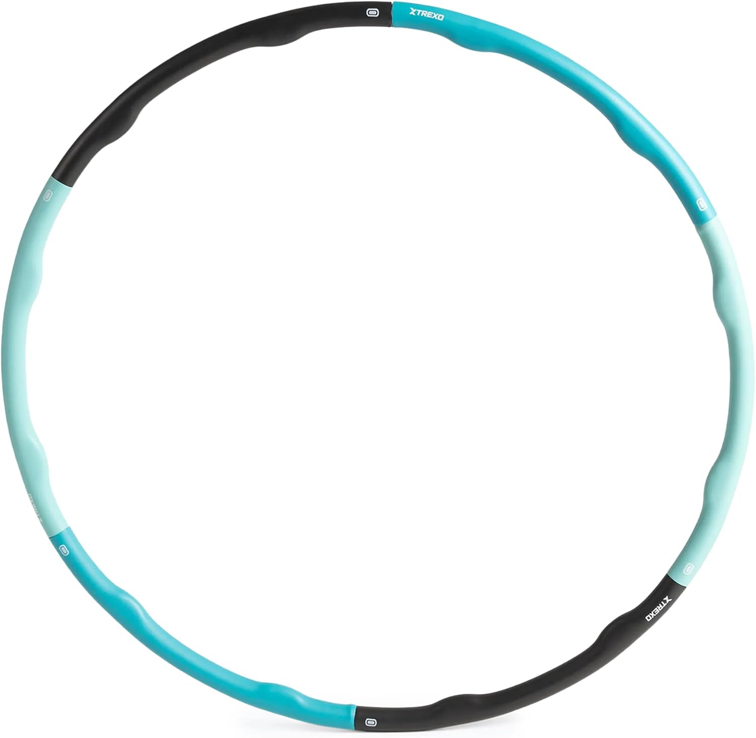 TREXO Hula-Hoop masaż obręczy o średnicy 100 cm, wyprodukowany z pianki i PCW, lekki i trwały masaż, hula-hoop fitness