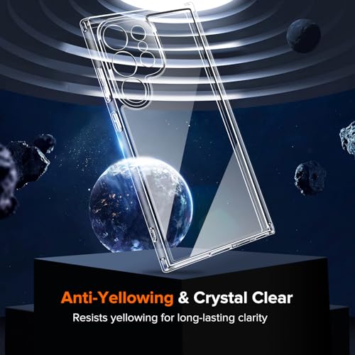 Image of ivoler 3-in-1 Case for Samsung Galaxy S25 Ultra 6.9 inch, Clear