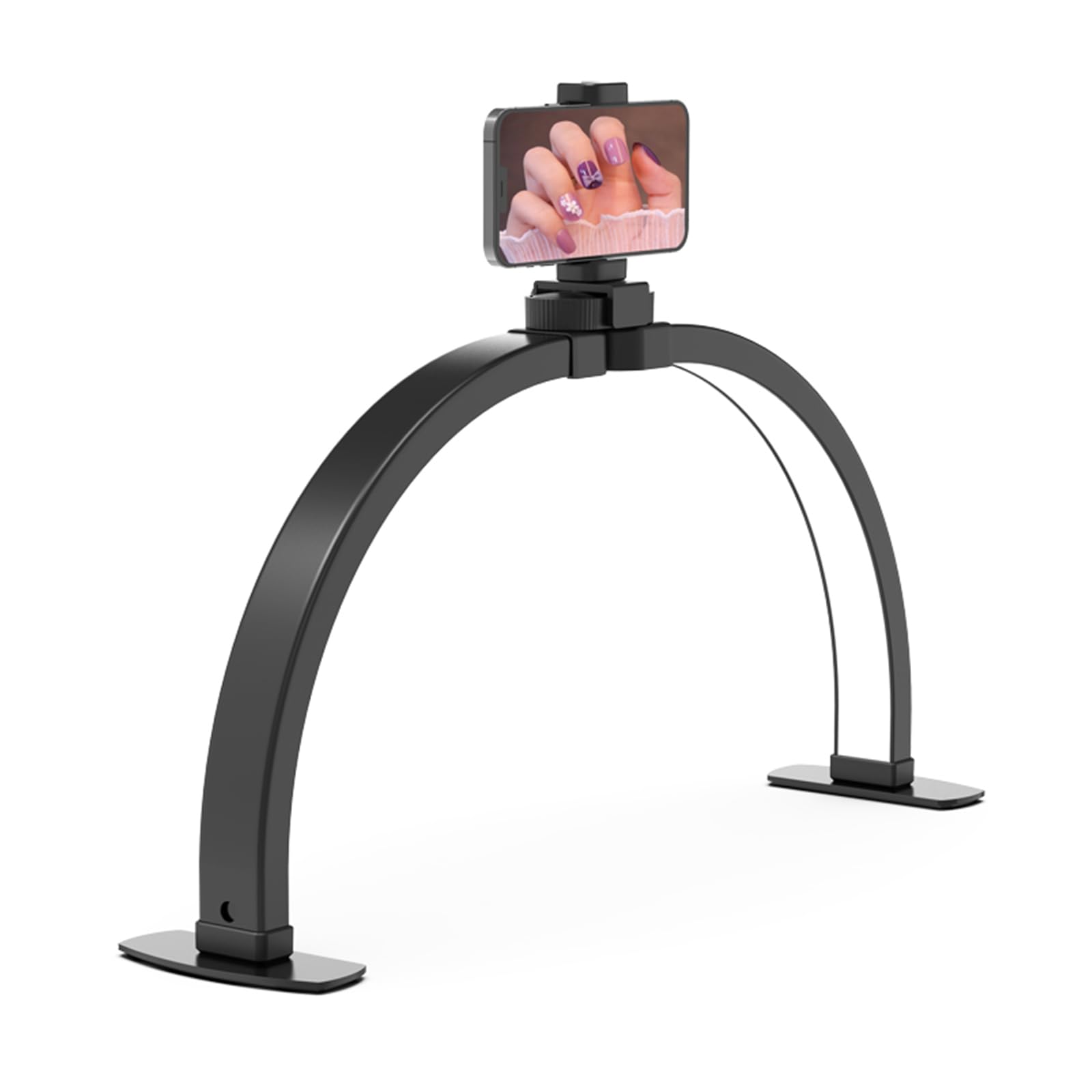 ANIROY Half Moon Lamp with Adjustable Brightness and Color Temperature, Eyelash Makeup Lights with Remote Control, Desk Lamp for Tattoo, Eyebrows, Nail Lamp (Black)