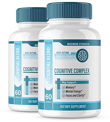 2 Pack - Cognitive Complex- Cognitive Support Pills, Cognitive Complex Essential Blend Adults, (120 Capsules For 2 Month Supply) #TOP3