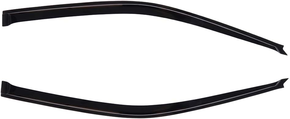 2pcs Front+Rear Smoke Sun/Rain Guard Window Visors fit for 1996 1997 1998 1999 2000 Civic Hatchback 2 Doors Slim Style