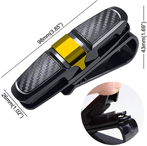 VBGURR Lot De 2 Supports De Lunettes Pour Voiture