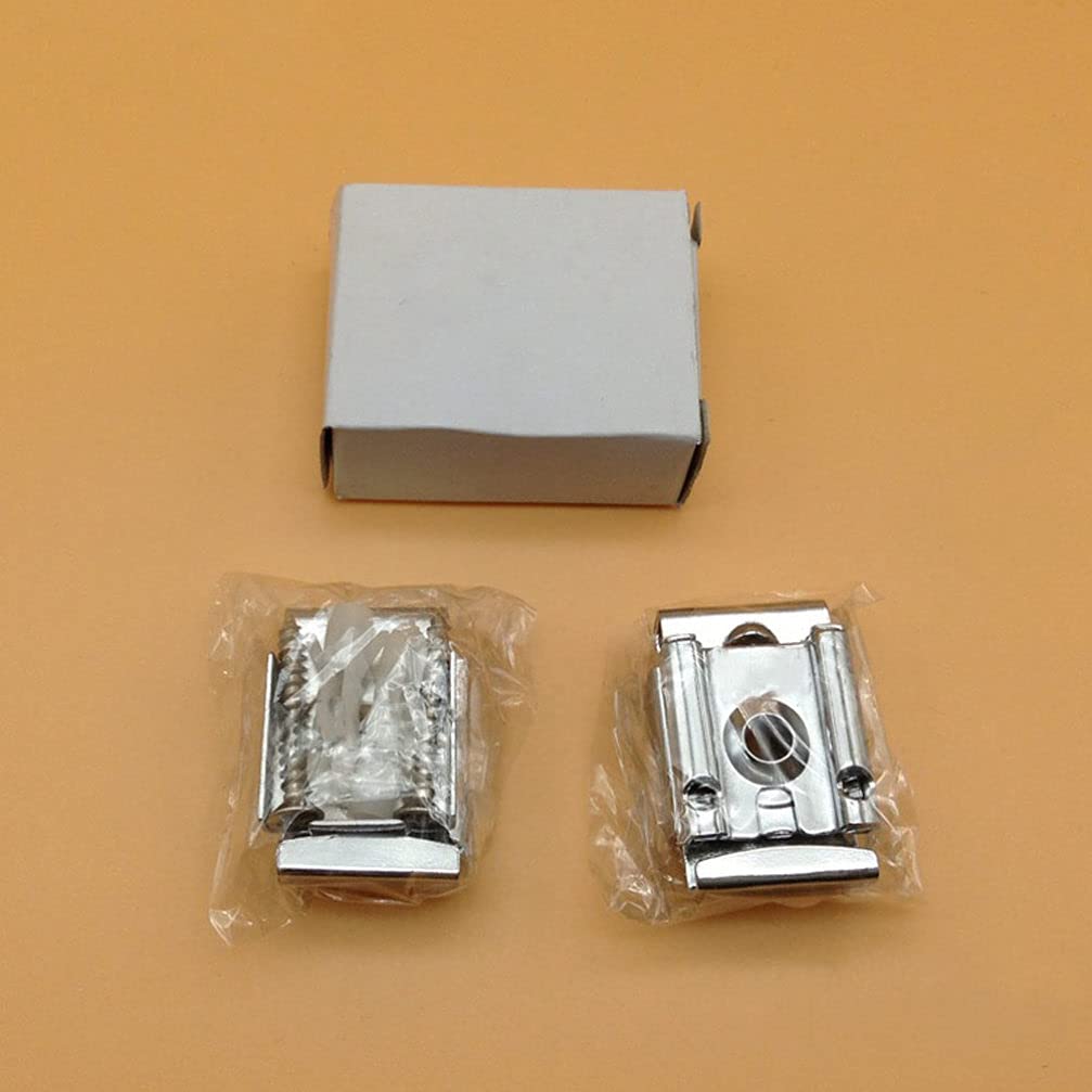 DOITOOL Glass Panel Fixing Clamp 16pcs Mirror Clips Set Elegant Clamp Mount for Wine Cabinet Display Cabinet