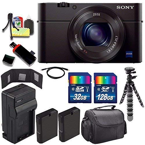 Sony Cyber-shot DSC-RX100M3 Digital Camera + Extra battery + Charger + 160GB Bundle 11 - International Version (No Warranty)