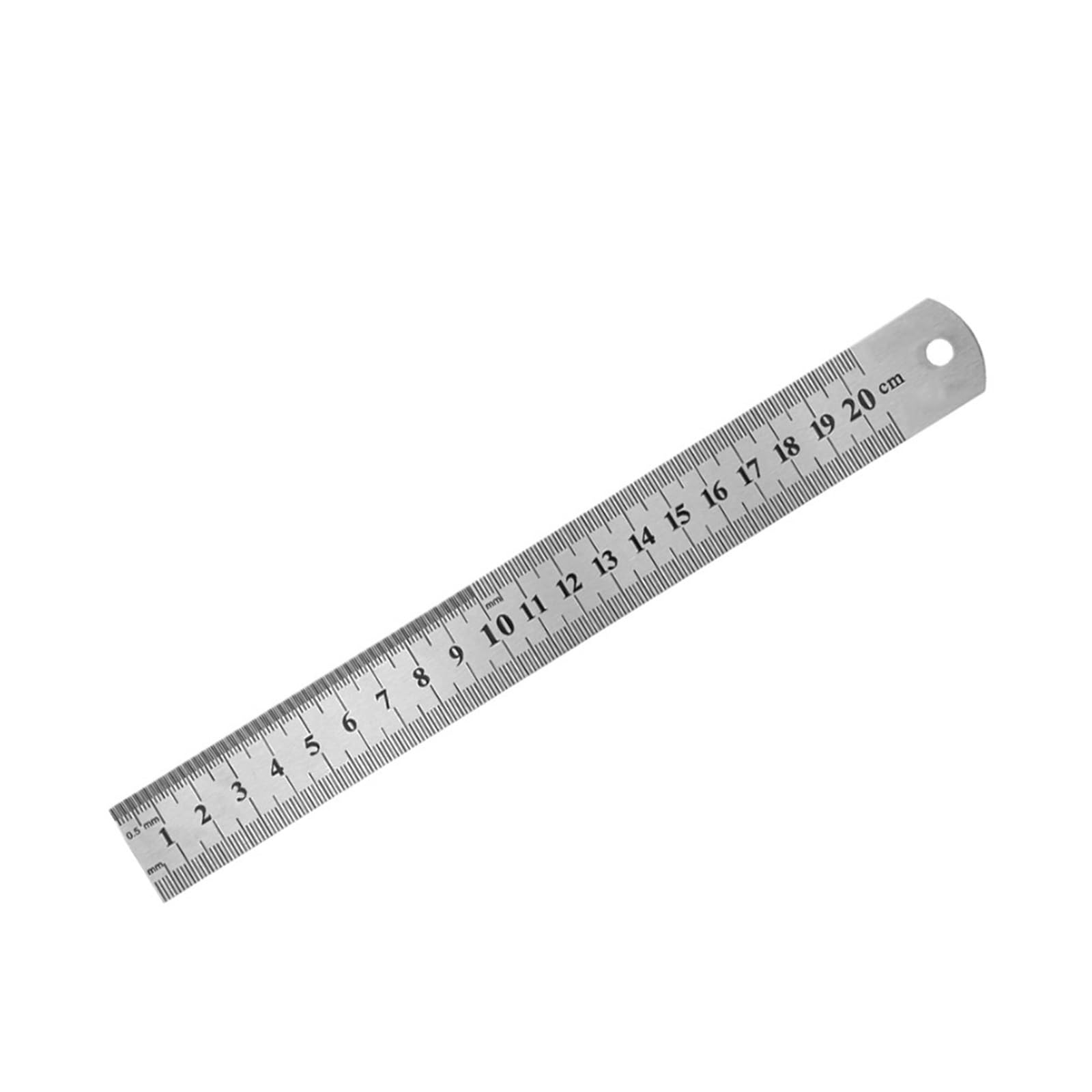 Stainless Steel Ruler Measuring, Stainless Steel Ruler Precision Double Sided Measuring Tool Metric 150-500mm(200MM)