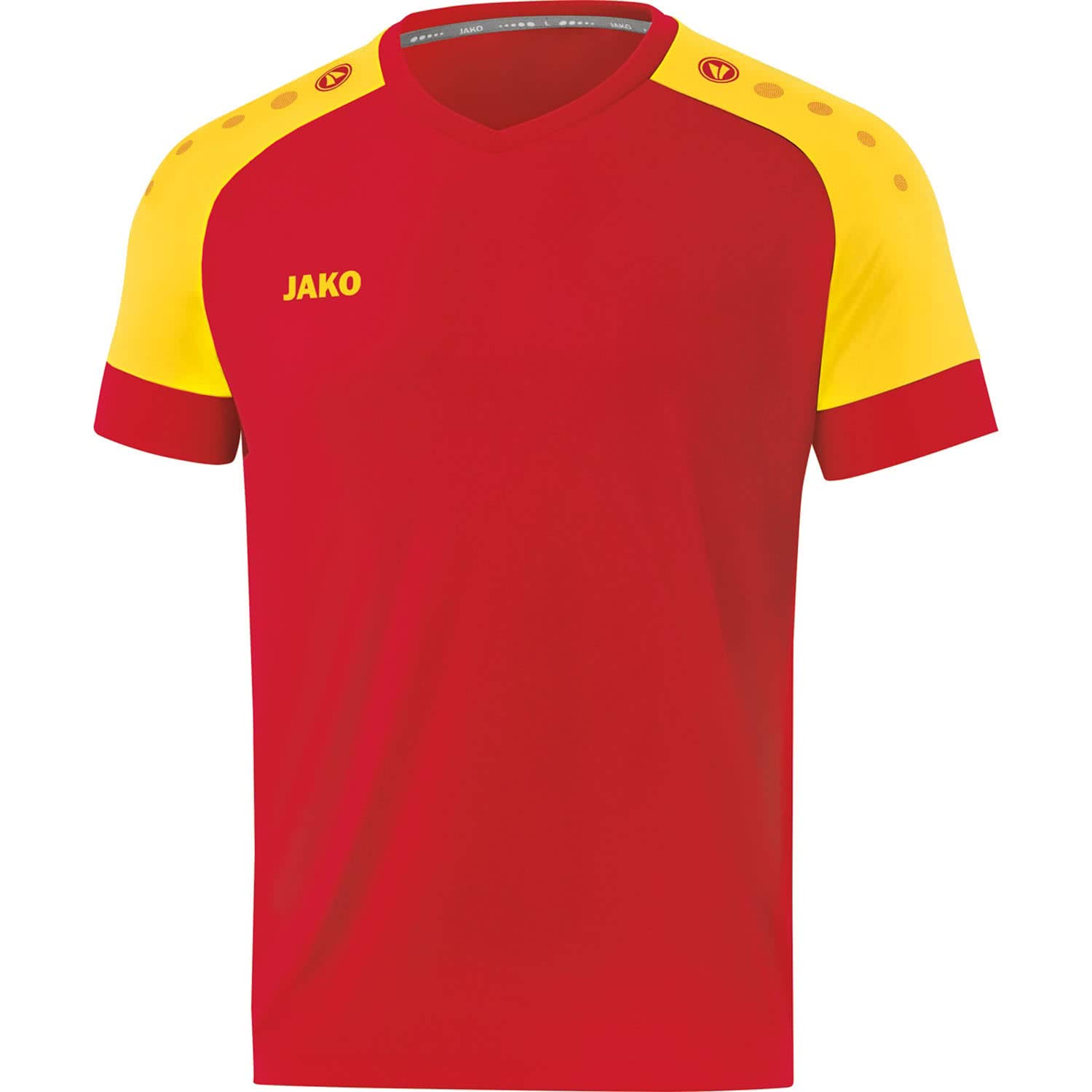 JAKO Men's Champ 2.0 KA Jersey, sport red/Citro, S