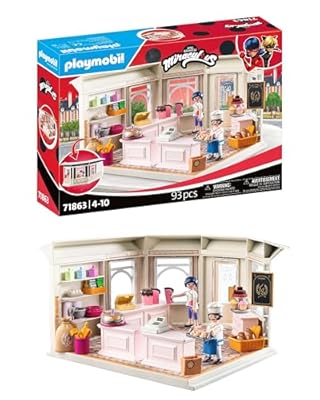 PLAYMOBIL Miraculous, Panadería Francesa, Juguetes a Partir de 4 años, Regalo para niños, Fomenta la Creatividad y el Juego de rol, Panadería para recrear y Funciones de Juego Interactivo | Ya disponible en tu tienda friki favorita! En mundofriki.es!