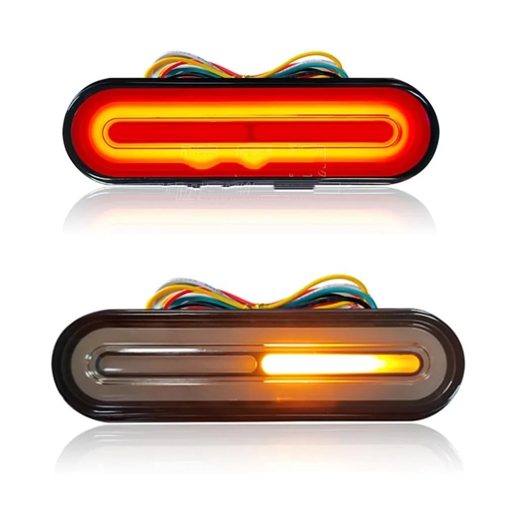 Fanale Posteriore per Moto, Luce di Stop a LED 3 in 1 per Moto, luci di Stop, indicatori di direzione dinamici, Luce di Segnalazione DRL 10-80V, luci Posteriori, Luce di Stop