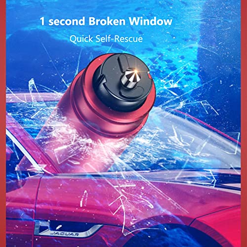 Cooskin Mini Portable Emergency Vehicle Safety Hammer Tool, Window Breaker And Seat Belt Cutter Hammer (Red) #TOP1