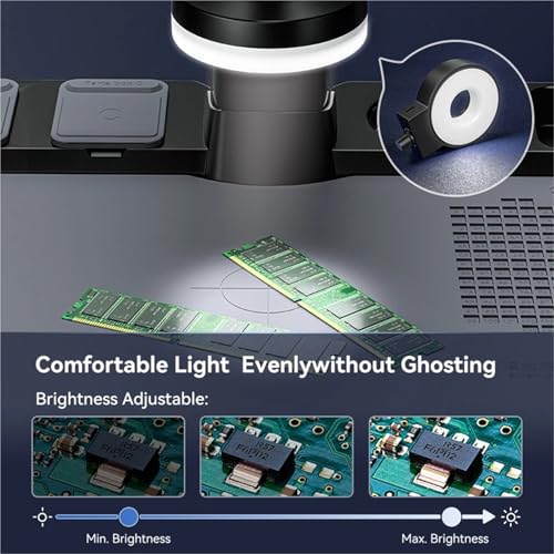 Microscope numérique 1600X avec écran IPS 7 pouces et 28 LED pour soudure électronique - 5