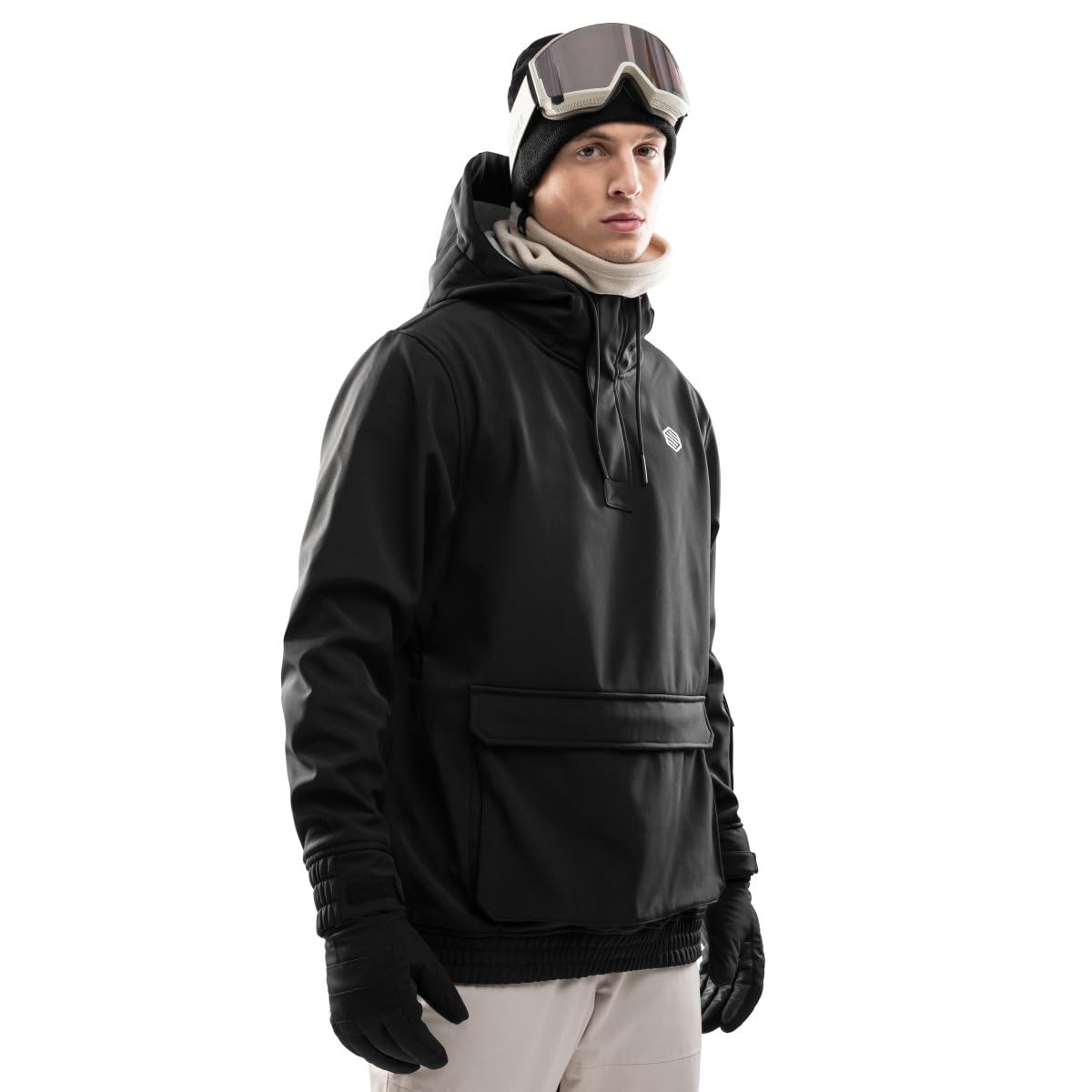 SIROKO - Snowboardjacke mit Kängurutasche W3 North Ice