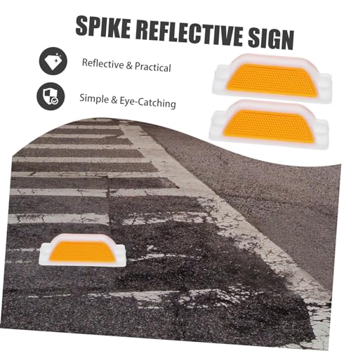 Cabilock 2pcs Reflectores Rectangulares de Señalización Vial miniatura 6