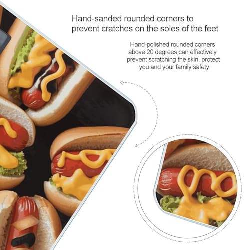 Báscula digital para baño Fun Food Hot Dogs precisa y moderna miniatura 4