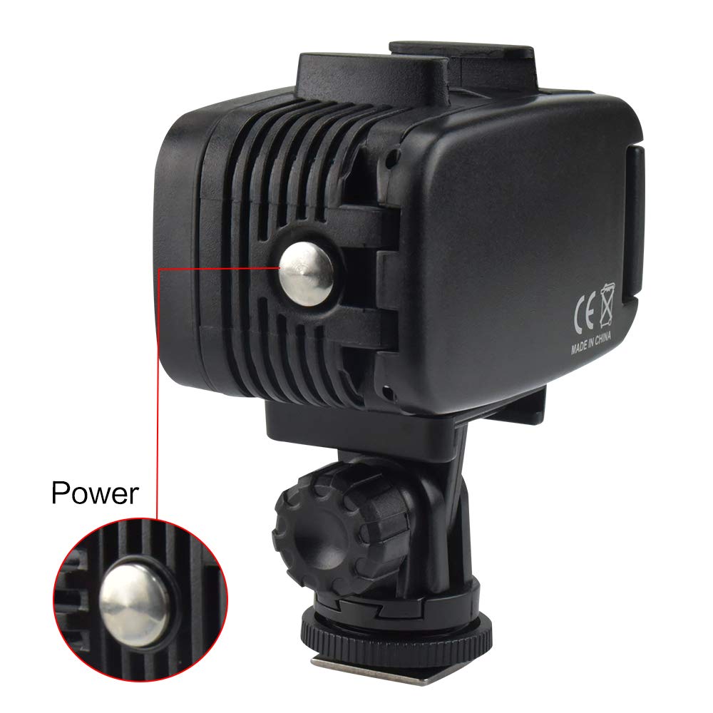 Sea frogs sl-100 700LM Diving video fill-In luce lampada a LED impermeabile 40 m 1900 mAh batteria ricaricabile integrata con diffusore per GoPro SJCAM Xiaomi Yi sport Action Camera