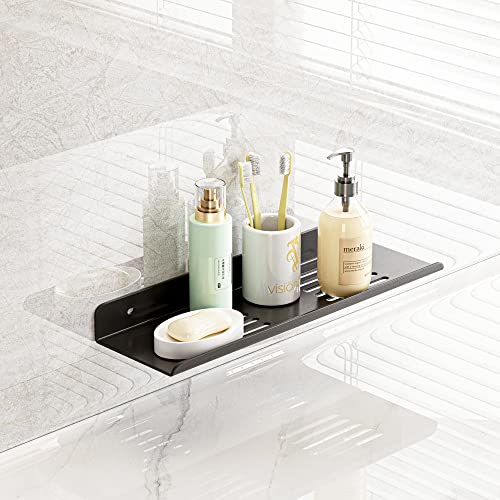 Over Sink Shelf Wall Mounted For Bathroom Mirror Behind Faucet Floating Tray Narrow Counter Organizer Shelf Self Adhesive Shower Shelves For Bathroom, Laundry Room, Kitchen, Farmhouse, Rv, Set Of 2 #TOP3