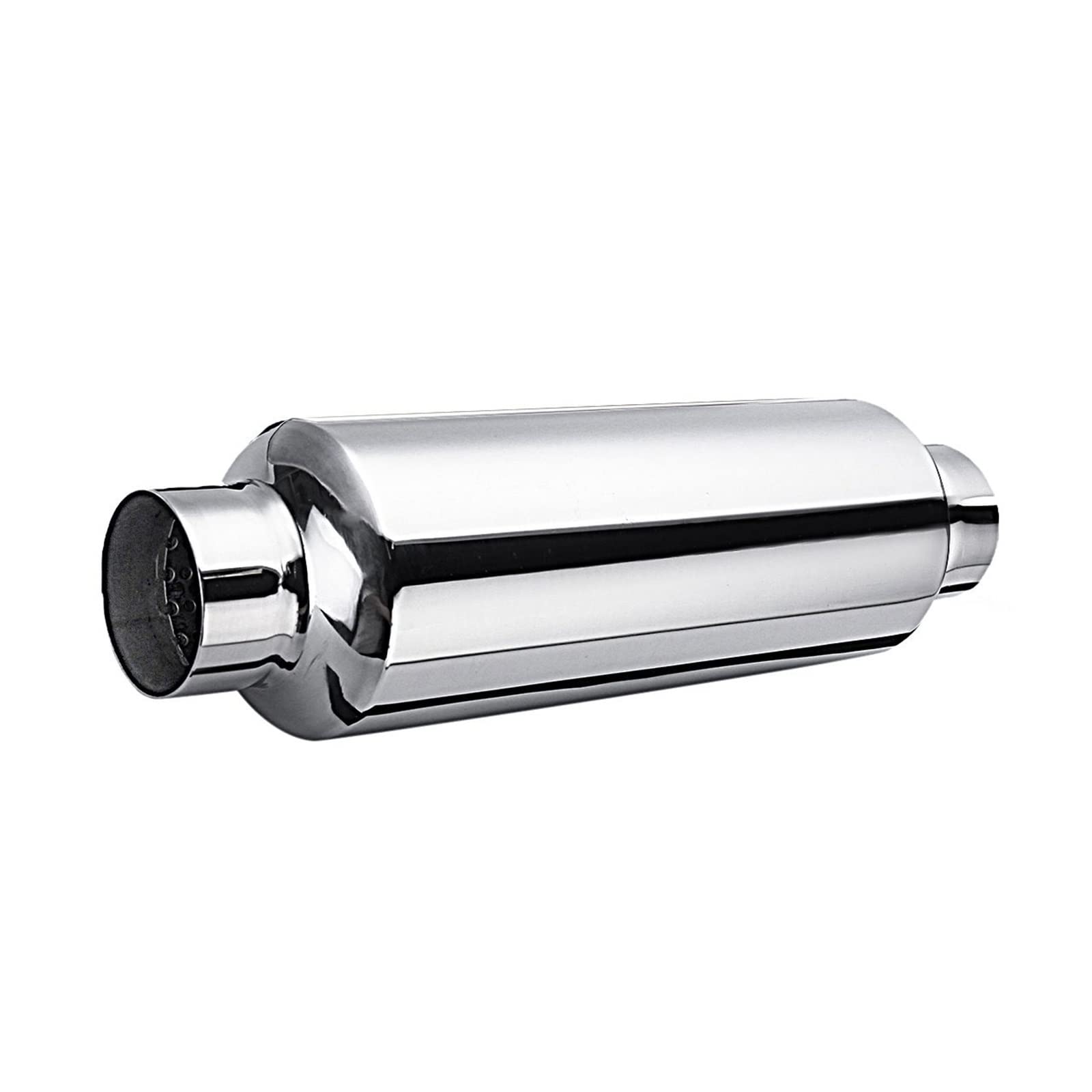 Tubi di scarico auto Silenziatore Di Scarico Per Auto Universale Tubo Da 2,5 "Punta Coda Risonatore Acciaio Inossidabile 63mm