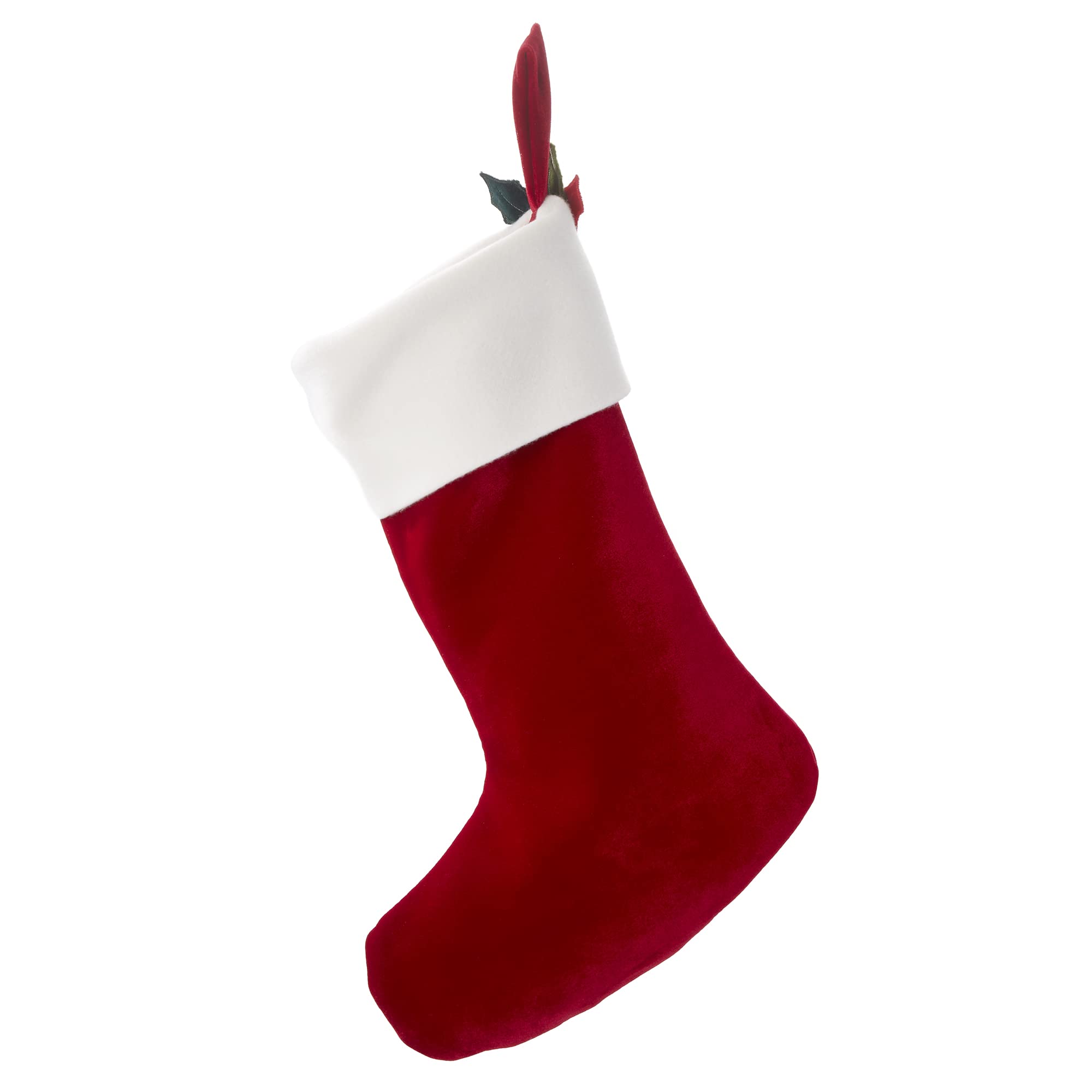 THINGS REMEMBERED 21-Inch Red Velvet Stocking (Free Customization)