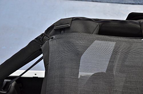 Spiderwebshade mesh Sun Shade top Compatible with Jeep Wrangler jku 4 Door 2007 Until 2018 Made in The USA Accessory in Black - Image 2