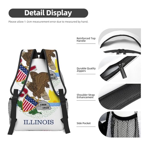 Sac à dos Illinois de voyage imperméable pour vos weekends