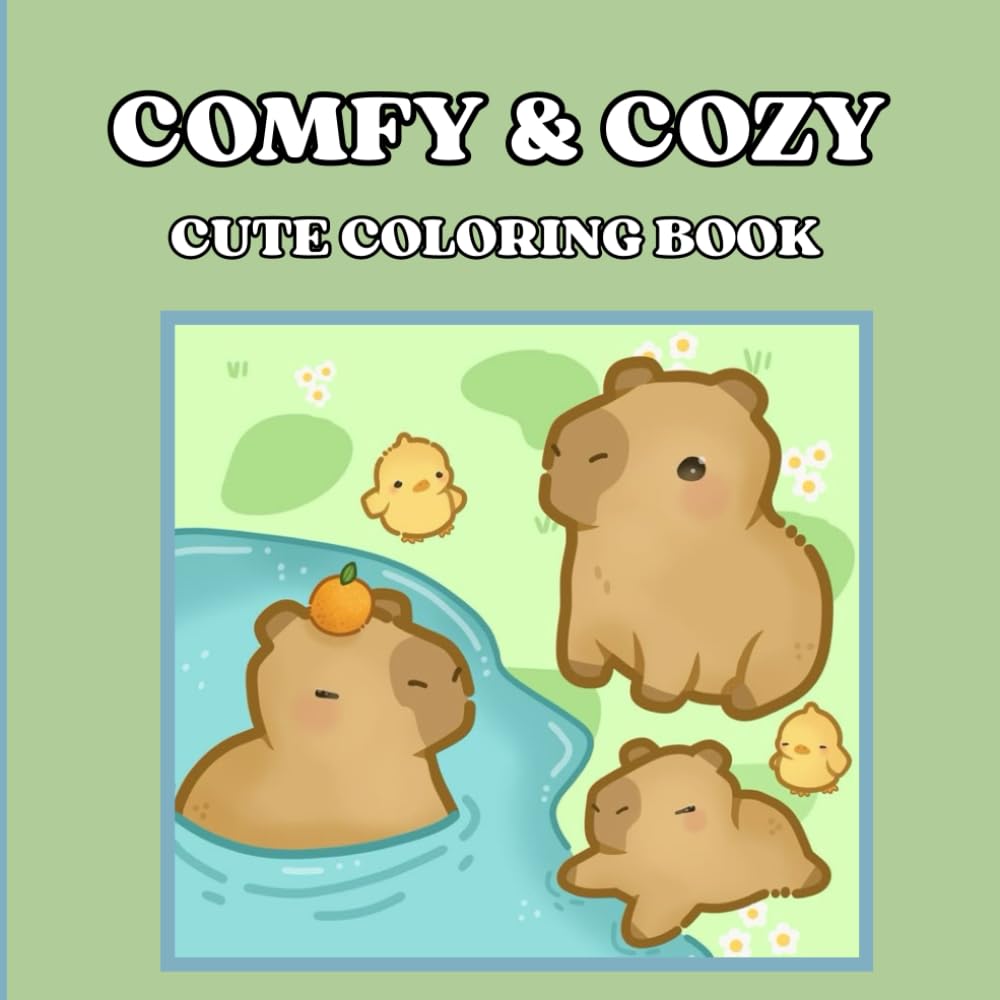 comfy and cozy: CUTE COLORING BOOK
