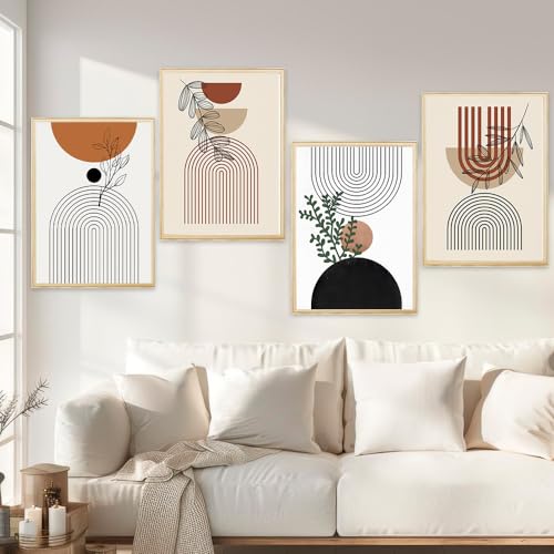 Favengo 4 PCS Tableau Decoration Murale Minimaliste 50 * 40cm Tab...