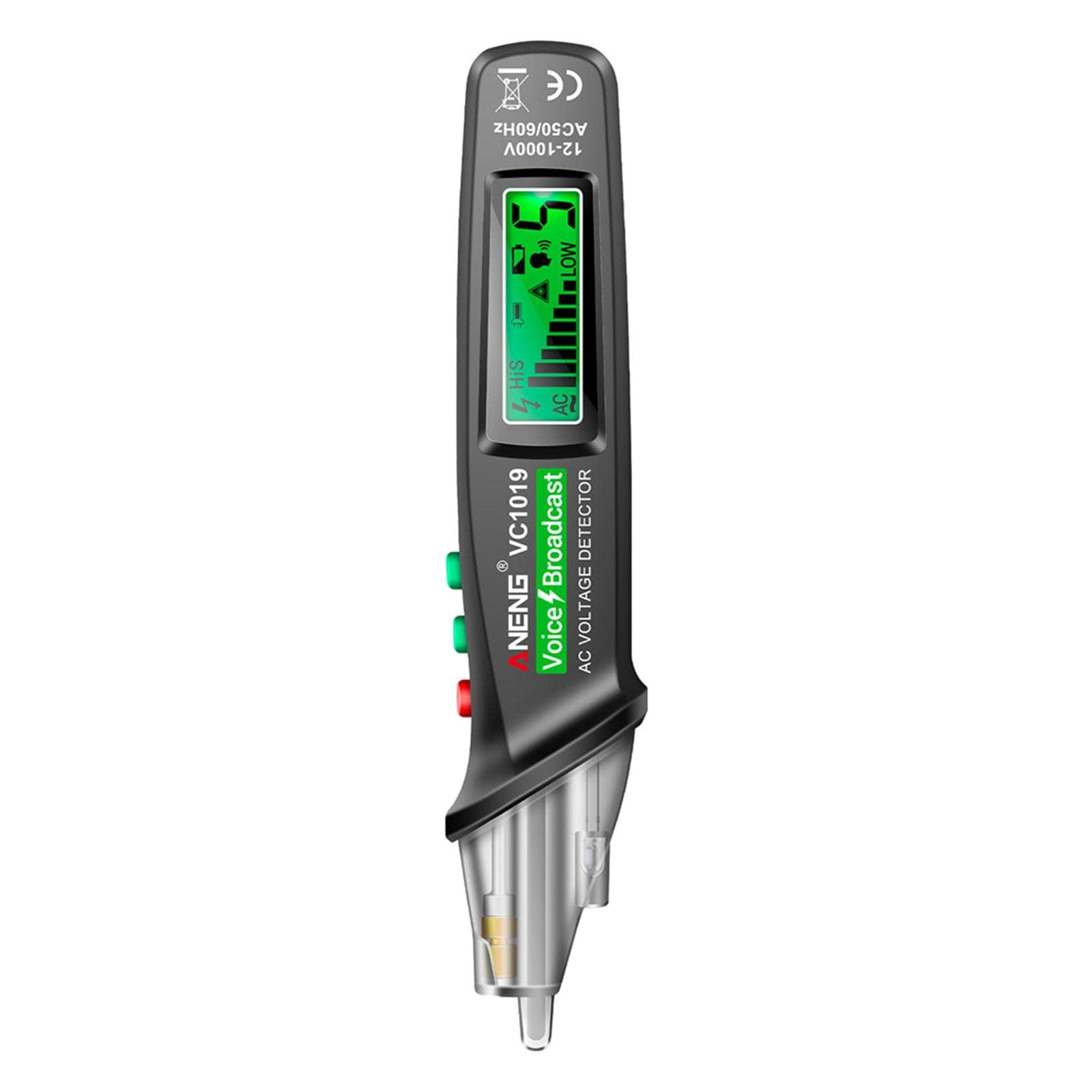 Tragbarer Spannungsprüfer Berührungsloser Elektrischer Prüfstift Induktionsfunktion Drahtbruchpunktentdecker Sondenstift für Elektrischen Spannungsprü