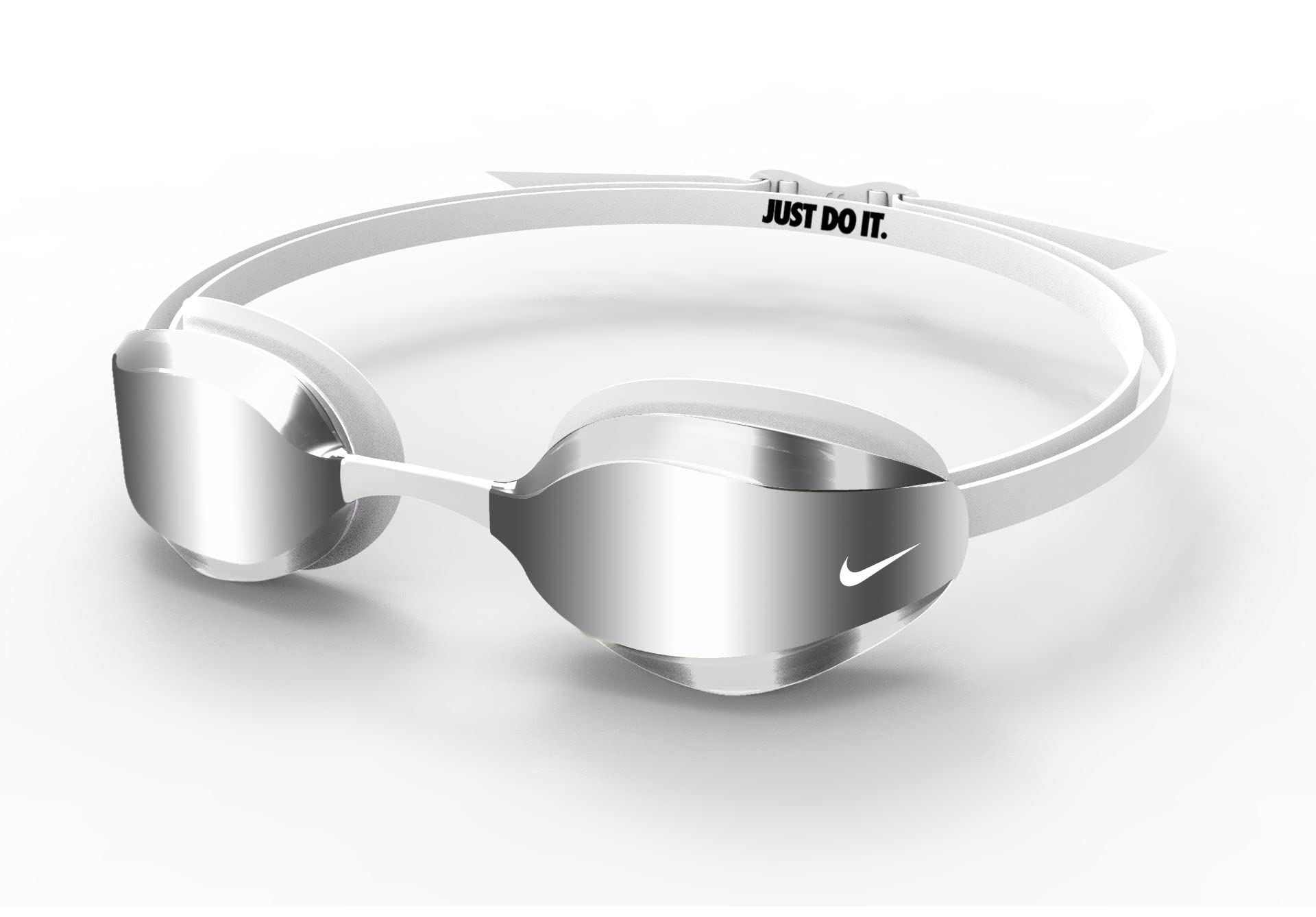 Amazon.com: Nike Vapor Mirrored Goggle, White, Adult-OS