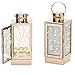 Rose Gold Flameless Lanterns, 30 Fairy LEDs, Copper Wire, Timer Option and Batteries Included - Set of 2
