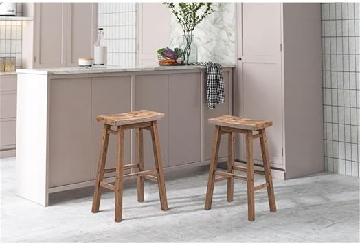 Boraam Sonoma Stool, Bar Height, Barnwood Wire-Brush