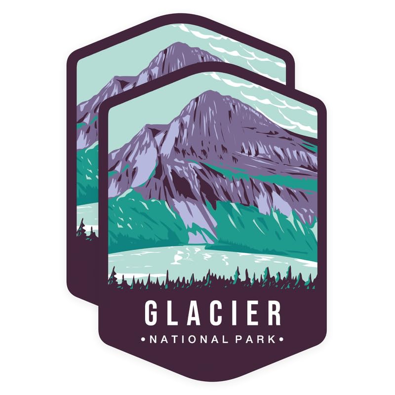 Sticker voiture Glacier pour personnaliser votre ordinateur et bouteille d'eau de rando