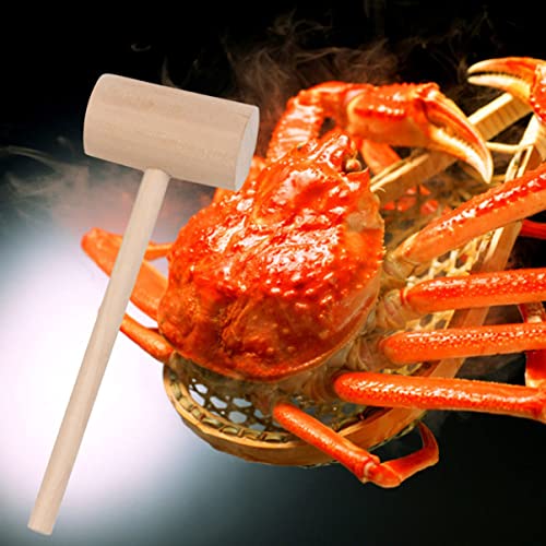 VILLCASE 60 Peças Mini Martelo De Madeira Kidcraft Playset Mini Peg De Madeira Martelo De Madeira Ma